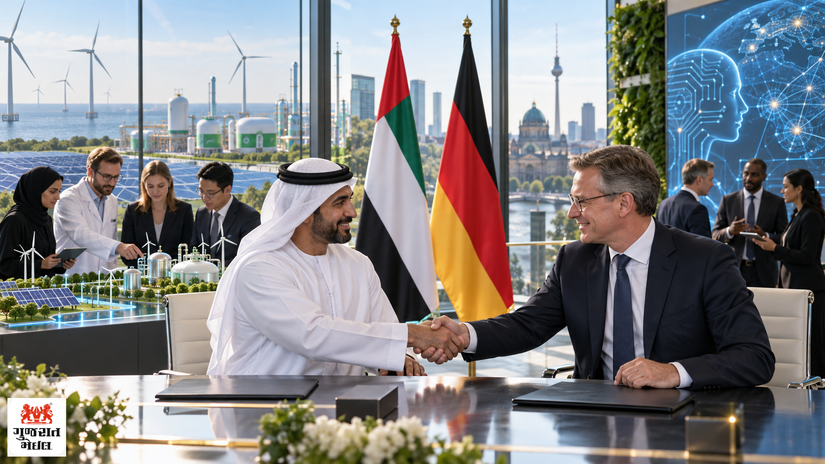 UAE–જર્મની ભાગીદારીને નવી ઊંચાઈ, ઊર્જા અને AI ક્ષેત્રે અબજો ડોલરના કરારોની તૈયારી.