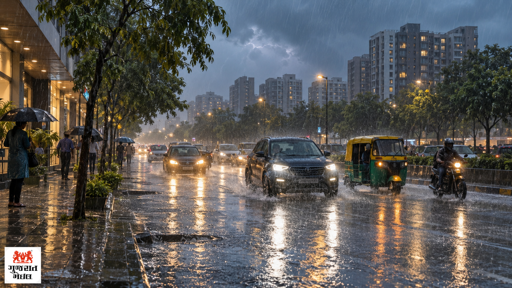 અમદાવાદના અનેક વિસ્તારોમાં ધોધમાર વરસાદ, ગરમીથી રાહત સાથે વાતાવરણમાં ઠંડક.