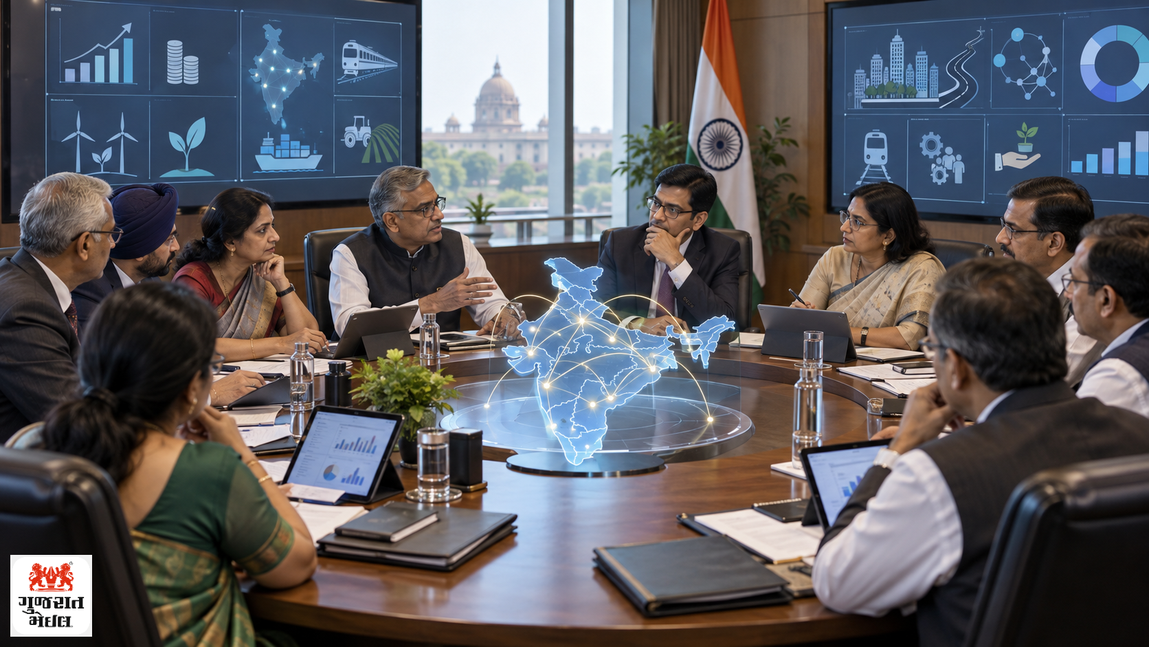કેન્દ્ર–રાજ્યો વચ્ચે આર્થિક સહકાર વધુ મજબૂત બનાવવાની હાકલ.